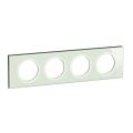  PLAQUE 4P VERRE OPALE BLANC 