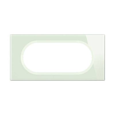  PLAQ 4A5 MOD VERRE OPALE BLANC 