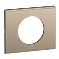  PLAQUE 1 POSTE NICKEL SATINE 