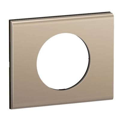  PLAQUE 1 POSTE NICKEL SATINE 