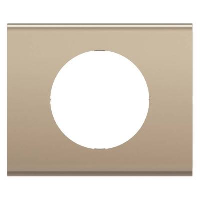  PLAQUE 1 POSTE NICKEL SATINE 