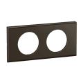  PLAQUE 2P NICKEL SOMBRE SATINE 
