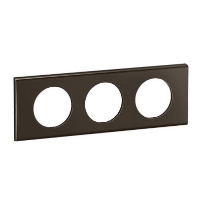  PLAQUE 3P NICKEL SOMBRE SATINE 
