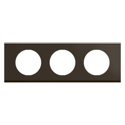  PLAQUE 3P NICKEL SOMBRE SATINE 