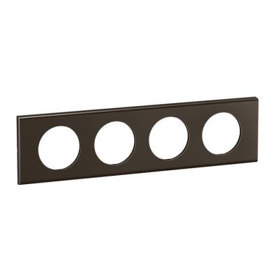  PLAQUE 4P NICKEL SOMBRE SATINE 