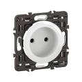  PRISE 2P COMPOSABLE BLANC 
