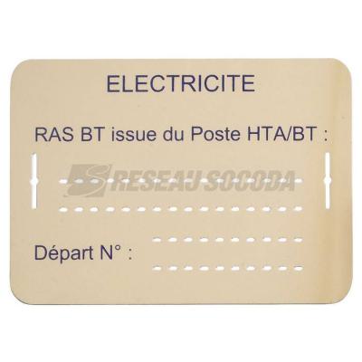  LOT 10 PLAQUES IDENTIF. RAS BT 