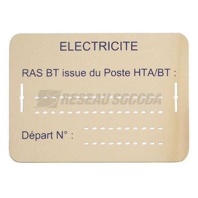  LOT 10 PLAQUES IDENTIF. RAS BT 