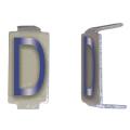  LOT 25 LETTRES D 6*11 ALU 