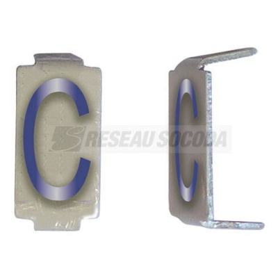  LOT 25 LETTRES E 6*11 ALU 