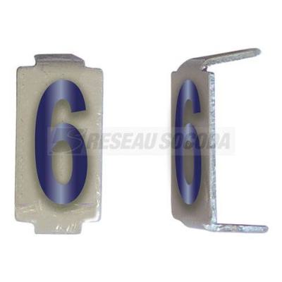  LOT 25 LETTRES E 6*11 ALU 