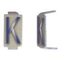  LOT 25 LETTRES K 6*11 ALU 