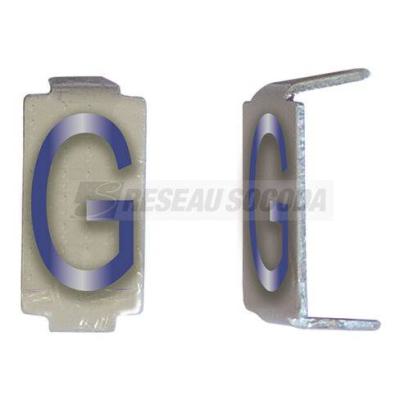  LOT 25 LETTRES K 6*11 ALU 