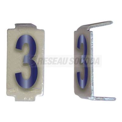  LOT 25 LETTRES V 6*11 ALU 