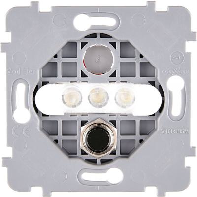  MECA S NOIR 1 PUSH + 3LED BLC 