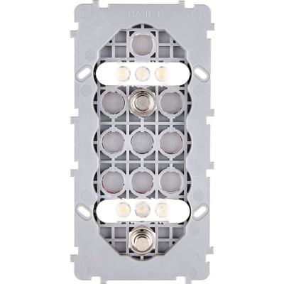  MECA DV ACIER 2 PUSH+6LED BLC 