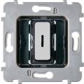  MECA PLAT 1 DUO LED NICKEL SAB 