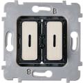  MECA PLAT 2 DUO LED NICKEL-BR 