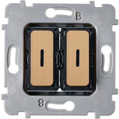  MECA PLAT 2 DUO LED LAIT BRONZ 
