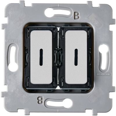  MECA PLAT 2 DUO LED NICKEL-SAB 