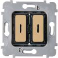  MECA PLAT 2 DUO LED LAITON-S 
