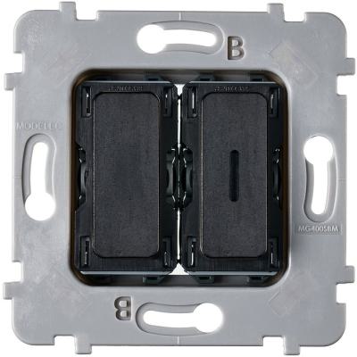  MECA PLAT 2 DUO 1 LED ACIER-V 
