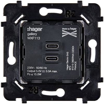  MECA087B CHARGEUR USB-C+USB-C 