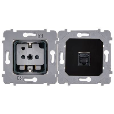  MECA PDS PCK+RJ45 BLINDE NOIR 
