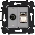  MECA087B S TV TRAV + RJ45 6A B 