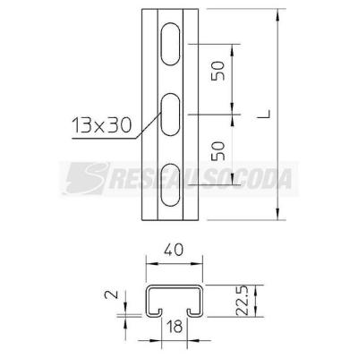  Rail MS4022P2000A2 
