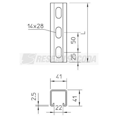  Rail MS4141PP6000FT 