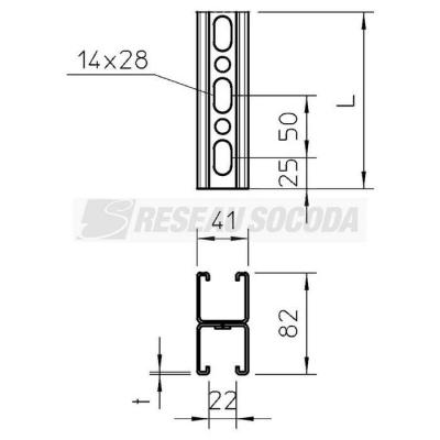 Rail MS4182P6000FT 