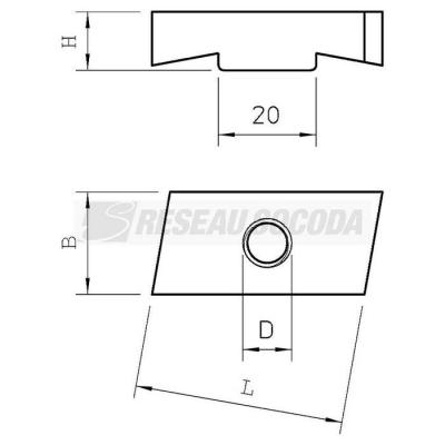  Ecrou MS40SN M6 ZL 