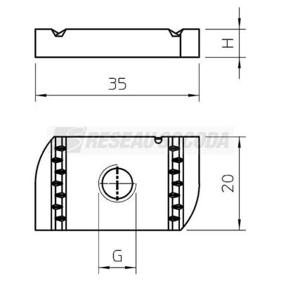  Ecrou MS41SN M8 ZL 