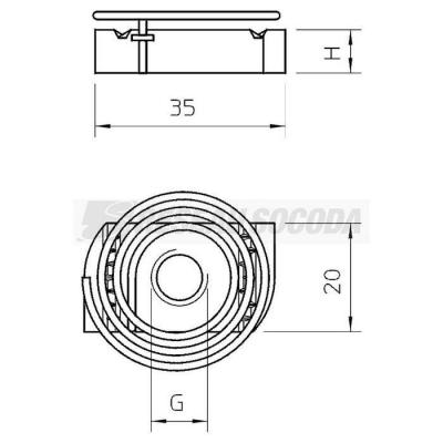  Ecrou MS41SNF M6 F 