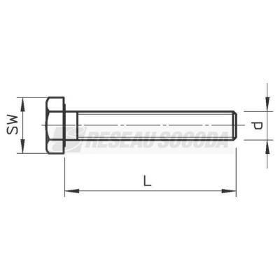  Vis HHS M10x40 A4 