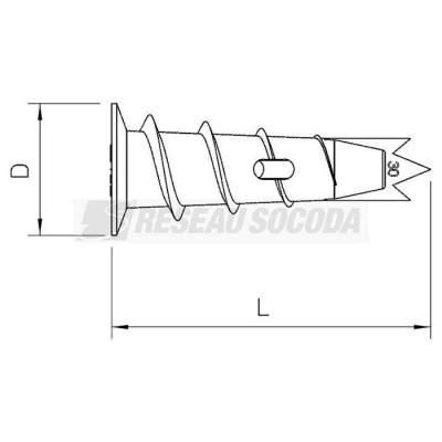  Cheville 910 GKDM 12x30 