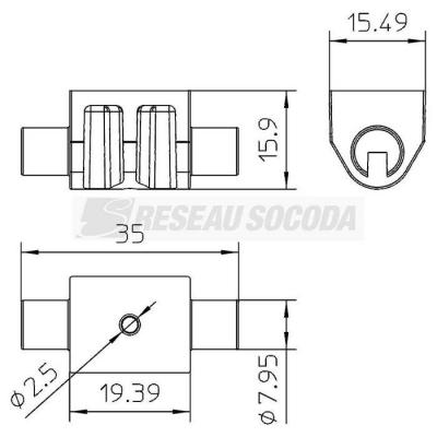  Adaptateur 165 MBG UH 