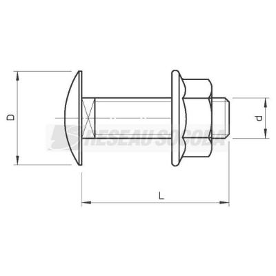  Boulon FRSB 6x16 A2 