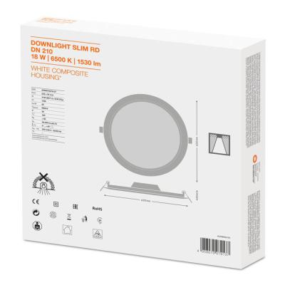  DL SLIM ROND 210 18W 6500K 