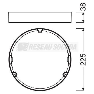  DL SLIM ROND 210 CADRE 