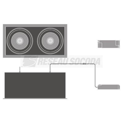  LDV SPOT MULTI 2X30W/4000K 2x! 