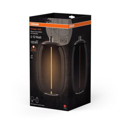  LED 1906MAG EL.OVAL  SMOKE E27 