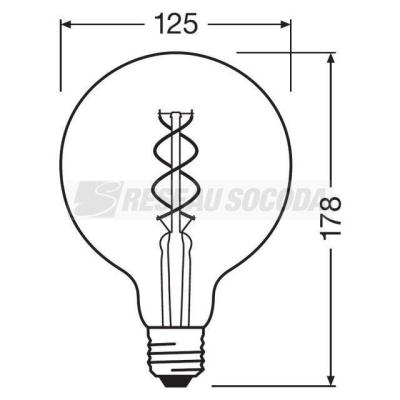  LED OSR 1906 GLOB16 818 E27 