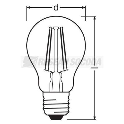 LED OSR 1906 CLA50 824 E27 