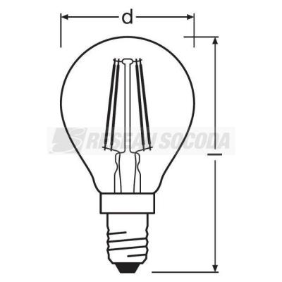  LED OSR 1906 CLP35 824 E14 