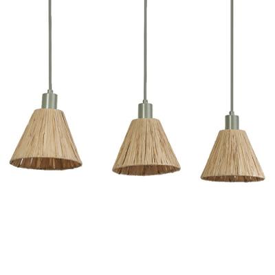  Suspension trio LN RAFFIA E27 