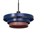  Suspension LAYERS E27 Bleue 