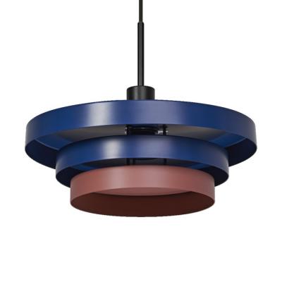  Suspension LAYERS E27 Bleue 