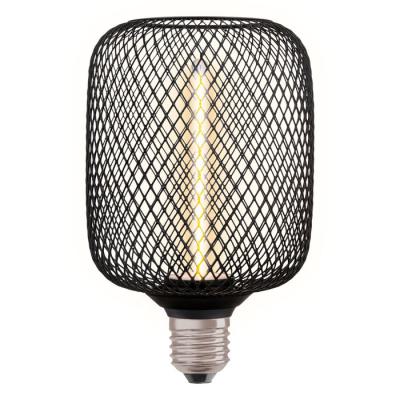  LED 1906 Cage BK FIL Sq100 E27 
